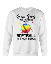 Softball girl Crewneck Sweatshirt tile