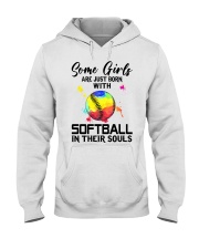 Softball girl Hooded Sweatshirt tile