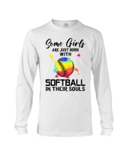 Softball girl Long Sleeve Tee tile
