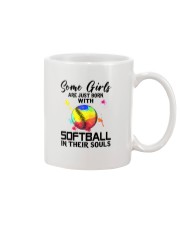 Softball girl Mug tile