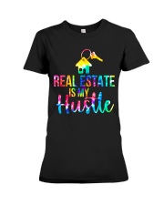 Real estate is my hustle Premium Fit Ladies Tee tile