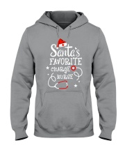 Santa's favorite Charge Nurse Hooded Sweatshirt tile