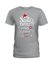 Santa's favorite Charge Nurse Ladies T-Shirt tile