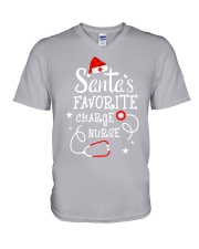 Santa's favorite Charge Nurse V-Neck T-Shirt tile