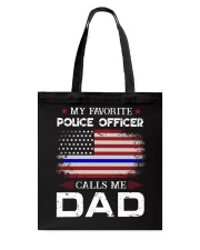 Police Officer Dad Tote Bag tile