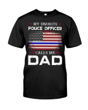 Police Officer Dad Classic T-Shirt front