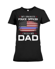 Police Officer Dad Premium Fit Ladies Tee tile