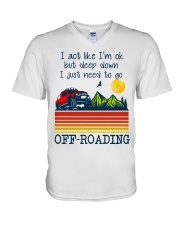 Off road V-Neck T-Shirt tile