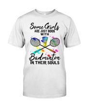 Badminton Girl Classic T-Shirt front