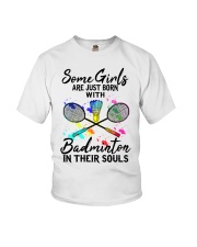 Badminton Girl Youth T-Shirt tile
