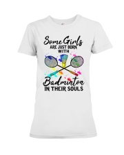 Badminton Girl Premium Fit Ladies Tee tile