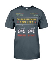 father and son - gaming partners Classic T-Shirt tile