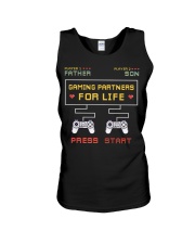 father and son - gaming partners Unisex Tank tile