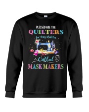 Blessed are the Quilters - called Mask Makers Crewneck Sweatshirt tile