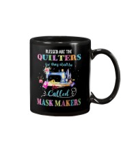 Blessed are the Quilters - called Mask Makers Mug tile