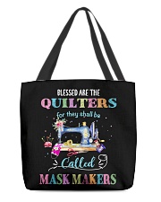 Blessed are the Quilters - called Mask Makers All-Over Tote tile