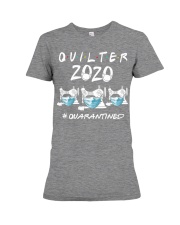 Quilter quarantine 2020 Premium Fit Ladies Tee tile