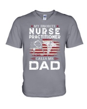 Nurse Practitioner Dad V-Neck T-Shirt tile