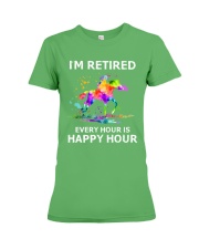 Horse riding Premium Fit Ladies Tee tile