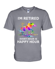 Horse riding V-Neck T-Shirt tile