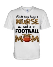 football mom V-Neck T-Shirt tile