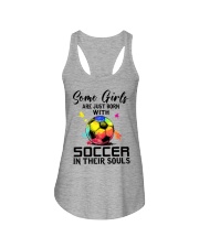 Soccer girl Ladies Flowy Tank tile