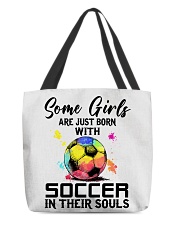 Soccer girl All-Over Tote tile