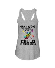 Cello girl Ladies Flowy Tank tile