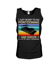 I just want to go pontooning Unisex Tank tile