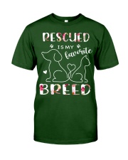 Rescued is my favorite breed Classic T-Shirt tile