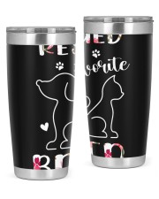 Rescued is my favorite breed 20oz Tumbler tile