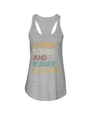 Coffee scrubs and rubber clovers nurse Ladies Flowy Tank tile