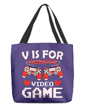 Valentine video game All-Over Tote tile