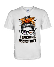 Teaching Assistant V-Neck T-Shirt tile