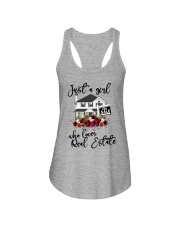Just a girl who loves Real Estate Ladies Flowy Tank tile