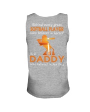 Behind every great softball player is a daddy Unisex Tank tile