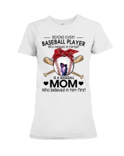 baseball mom Premium Fit Ladies Tee tile