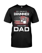 Drummer Dad Classic T-Shirt front