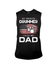 Drummer Dad Sleeveless Tee tile