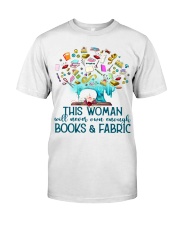books and fabric Premium Fit Mens Tee tile