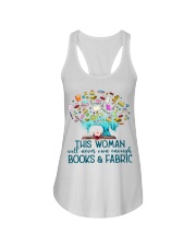 books and fabric Ladies Flowy Tank tile
