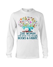 books and fabric Long Sleeve Tee tile