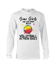 Volleyball girl Long Sleeve Tee tile
