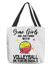 Volleyball girl All-Over Tote tile