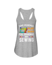 Real grandmas go sewing Ladies Flowy Tank tile