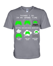 xbox game thing V-Neck T-Shirt tile