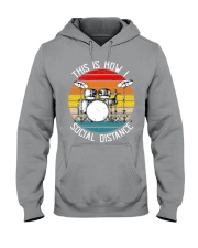 Drum vintage Hooded Sweatshirt tile