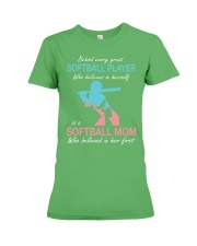 softball mom Premium Fit Ladies Tee tile