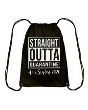 Straight outta Hair Stylist Drawstring Bag tile