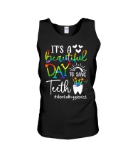 It's a beautiful day to save teeth Unisex Tank tile